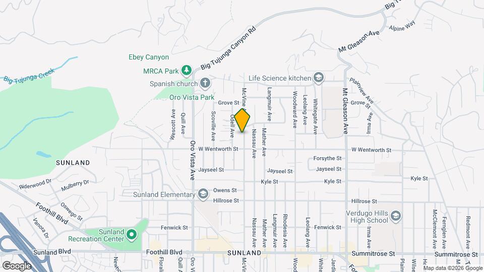 10931 McVine Ave Map and Location Details