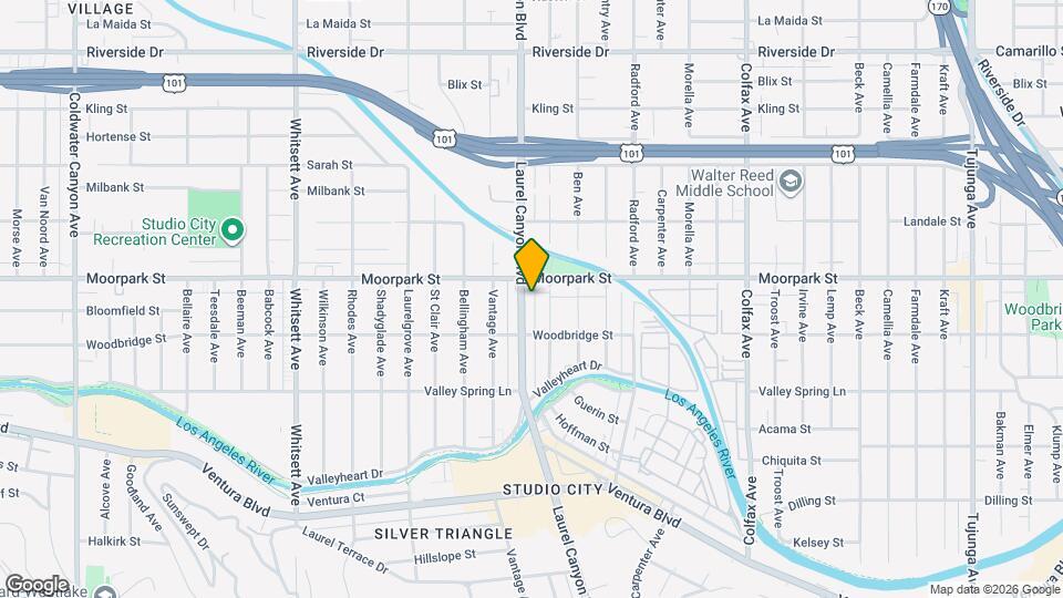 4336 Laurel Canyon Blvd Map and Location Details