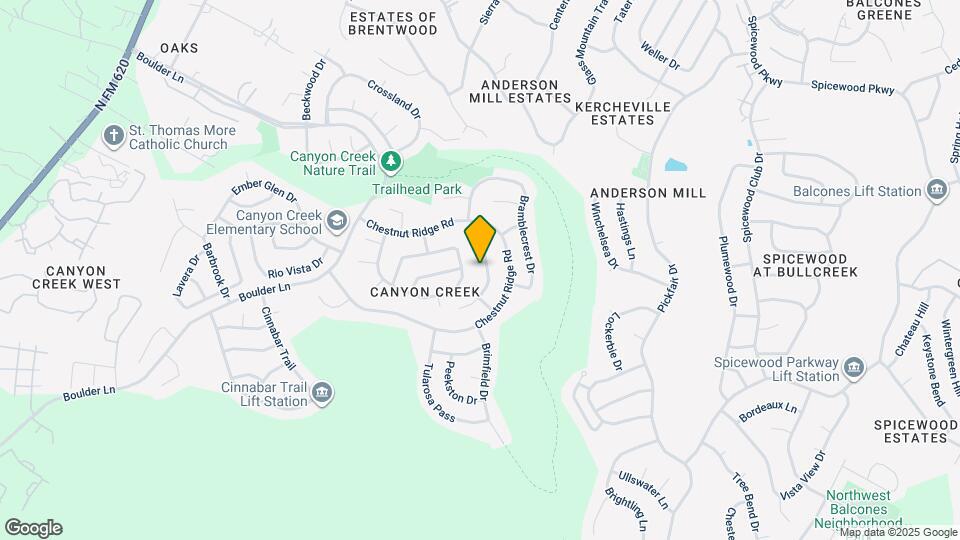 10416 Canyon Vista Way Map and Location Details