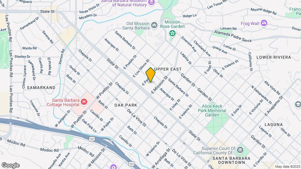2021 Anacapa St Map and Location Details