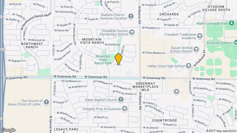 15667 W Saguaro Ln Mapa y Detalles de la Ubicación