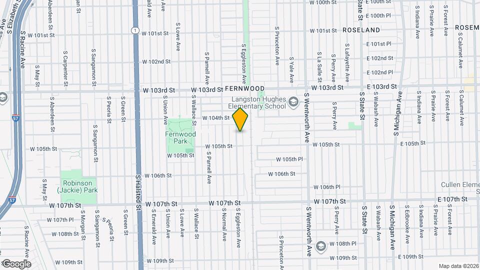 10439 S Eggleston Ave Map and Location Details