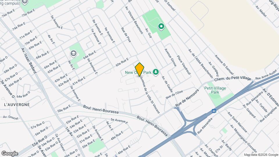 5445 De La Villa-Saint-Vincent Av Map and Location Details