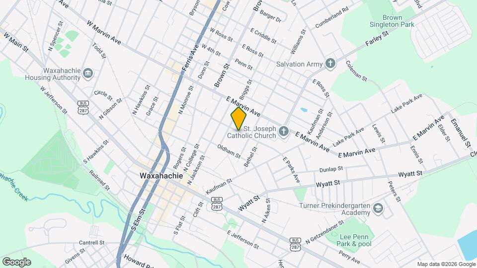 310 E Parks Ave Map and Location Details