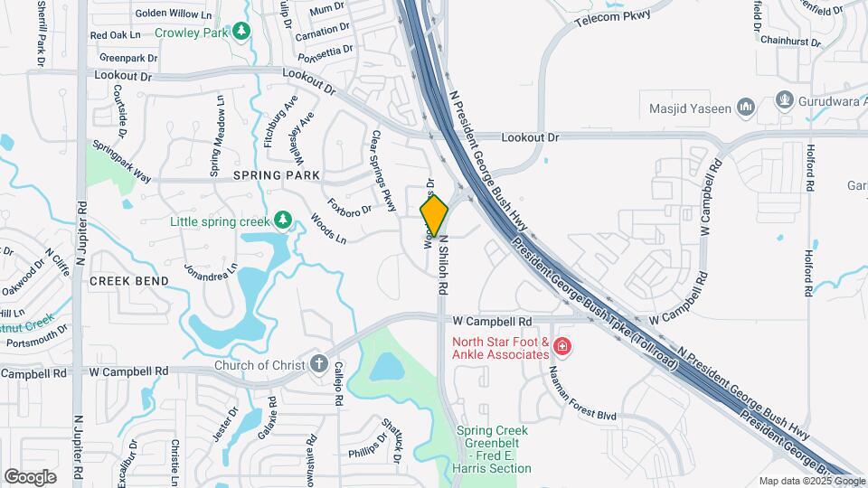7006 Woodsprings Dr Map and Location Details