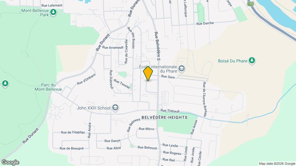 1835 Belvédère S Map and Location Details