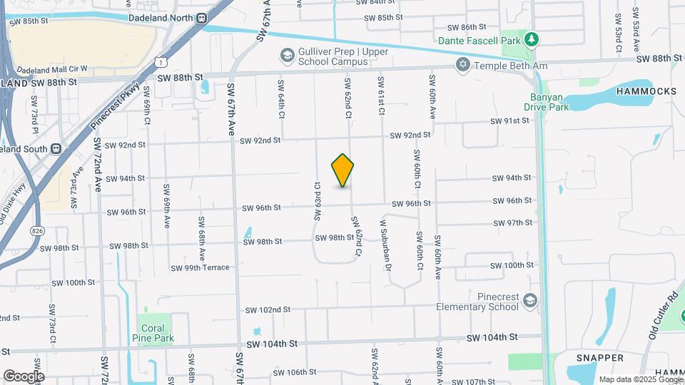 9500 SW 62nd Ct Map and Location Details