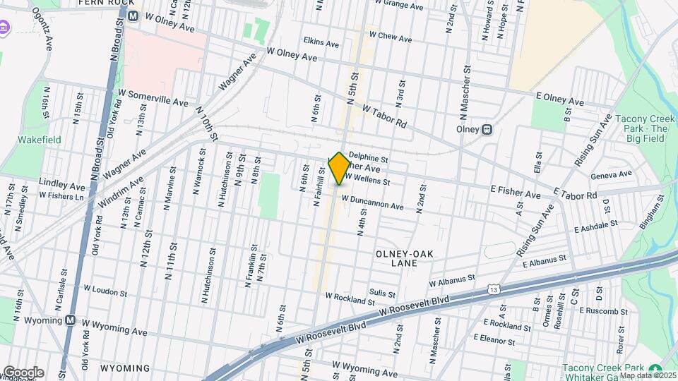 5205 N 5th St Map and Location Details
