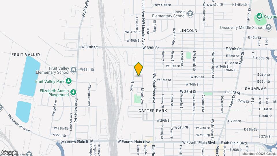 1113 W 35th Way Map and Location Details