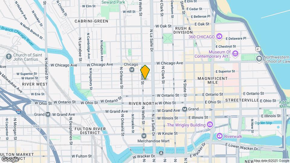 167 W Huron St Map and Location Details