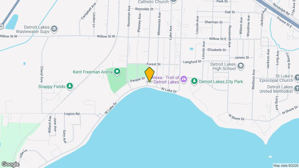 308 W Lake Dr Map and Location Details