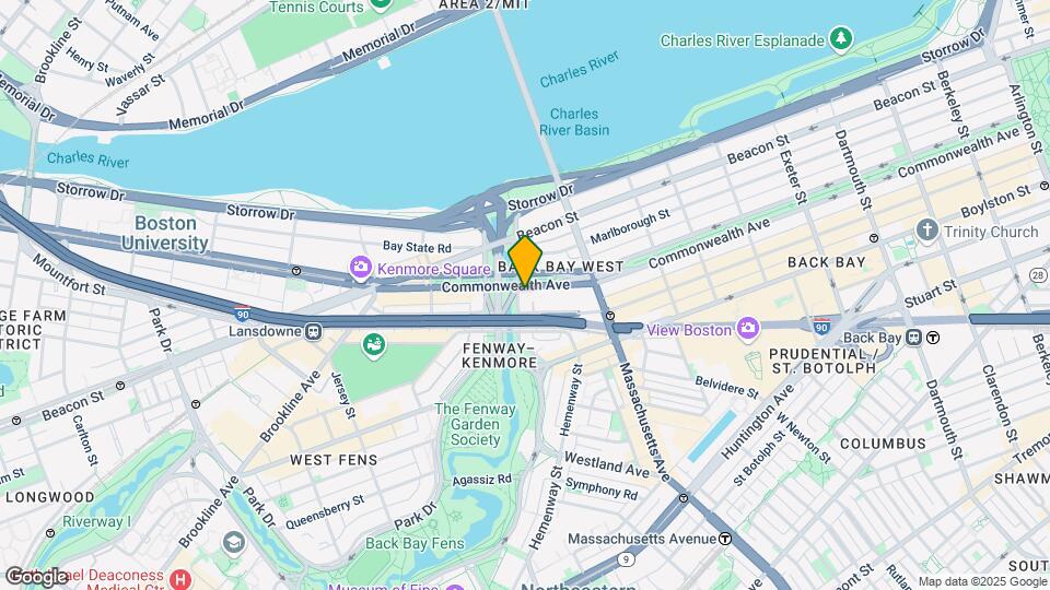 416 Commonwealth Ave, Unit 315 Map and Location Details