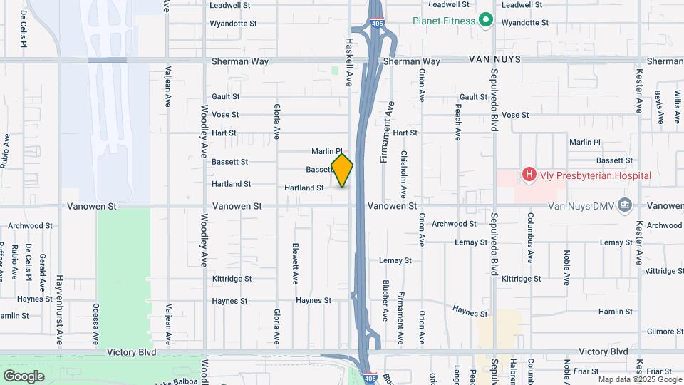 6825 Haskell Ave-Unit -309 Map and Location Details