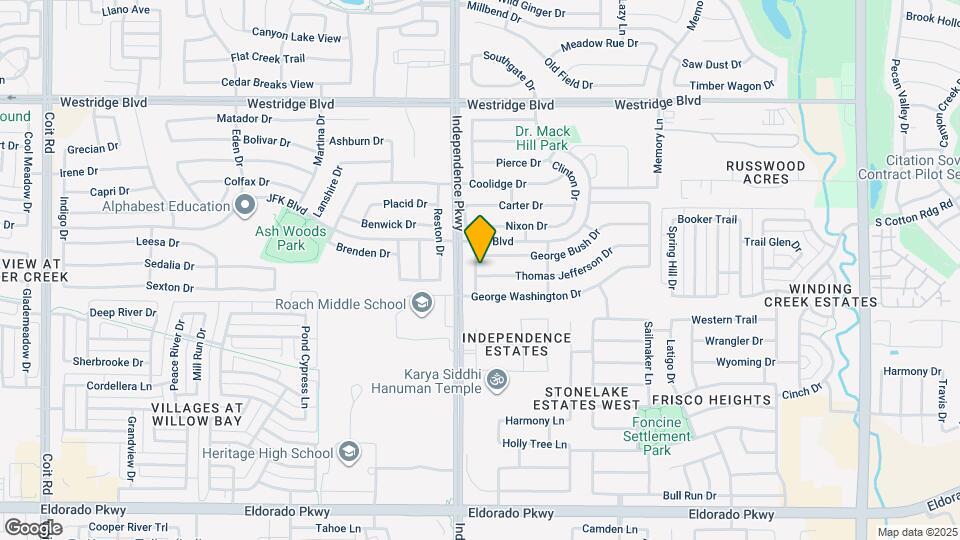 9960 Thomas Jefferson Dr Map and Location Details