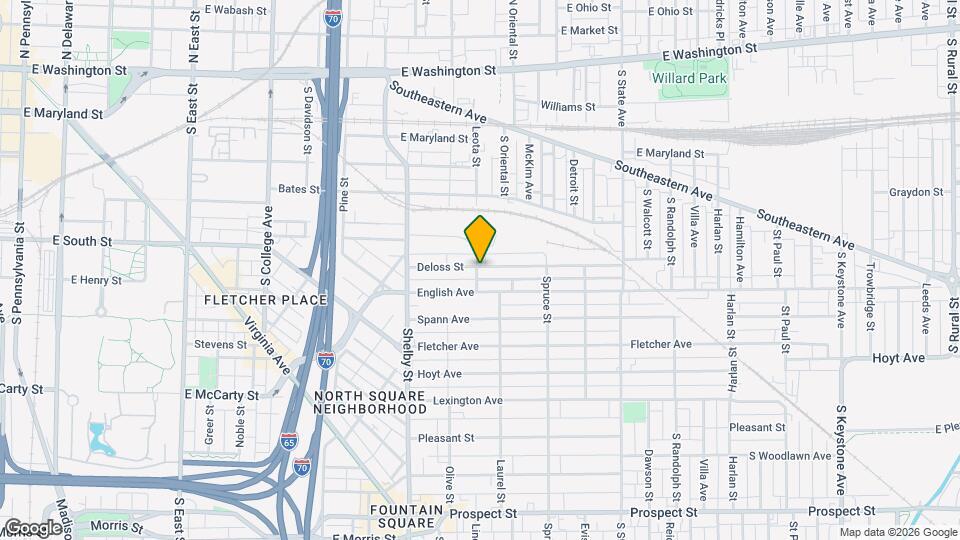 1303 Deloss St Map and Location Details