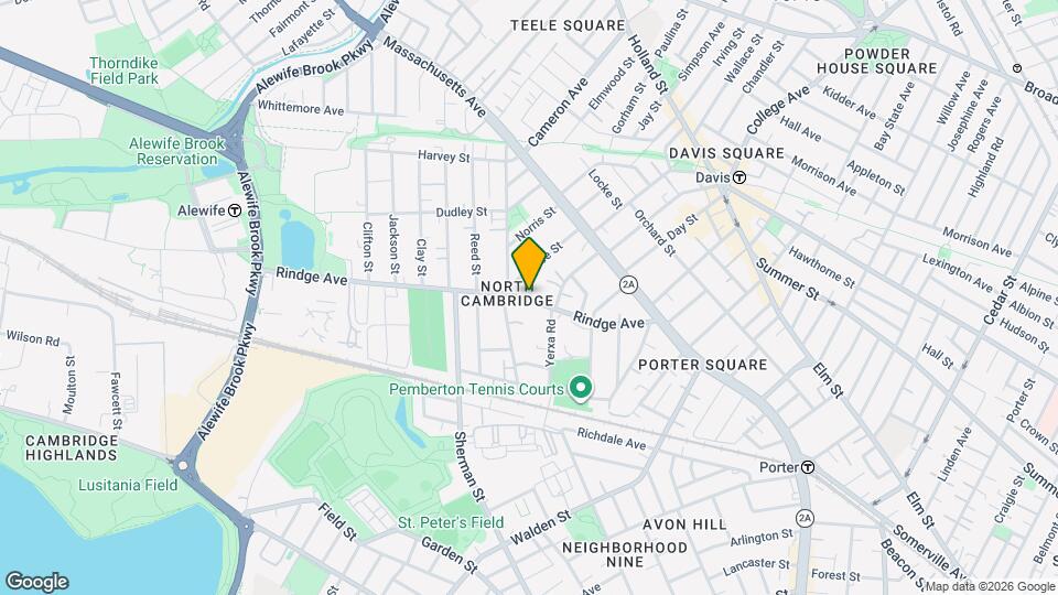 131 Rindge Ave, Unit #1 Map and Location Details