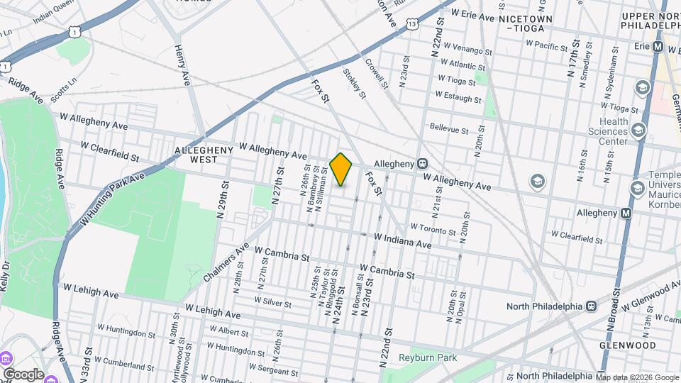 3110 N Taylor St Map and Location Details