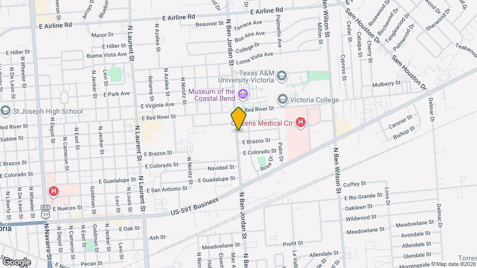 2101 E Trinity St Map and Location Details