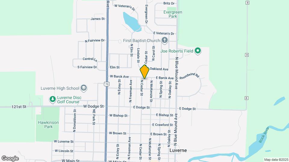 820 N Cedar St Map and Location Details
