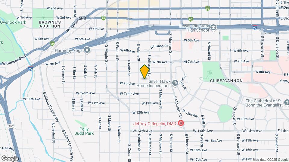 1214 W 9th Ave Map and Location Details