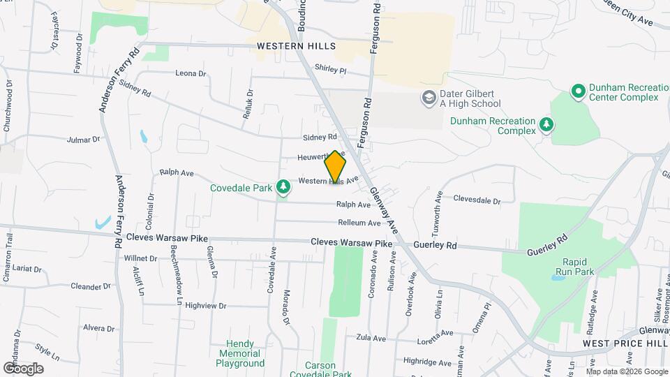 4939 Western Hills Ave Map and Location Details