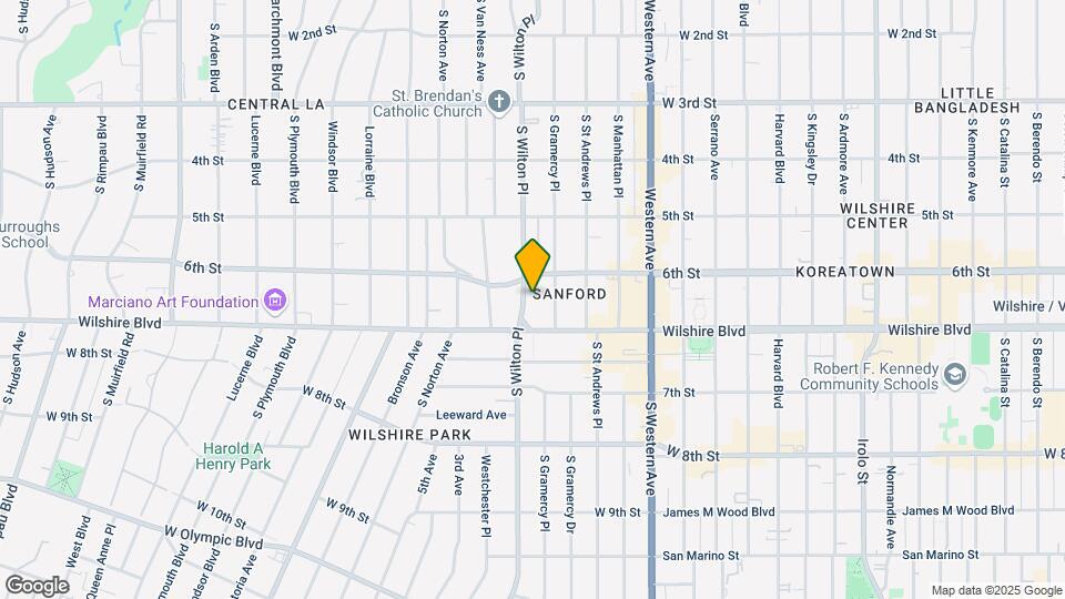 616 S Wilton Pl Mapa y Detalles de la Ubicación