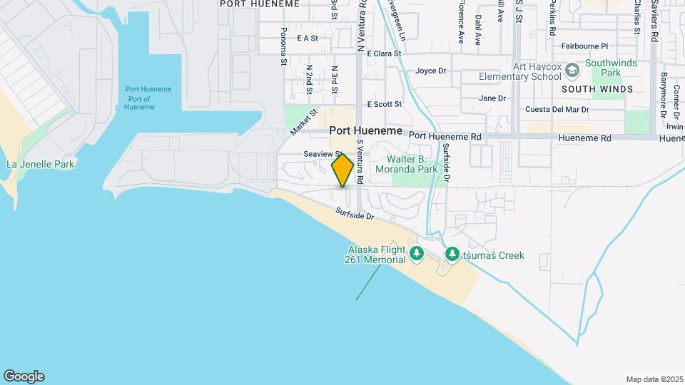 309 E Surfside Dr Map and Location Details