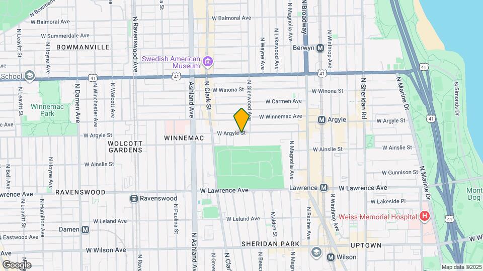 1419-1 W Argyle St, Unit 1 Map and Location Details