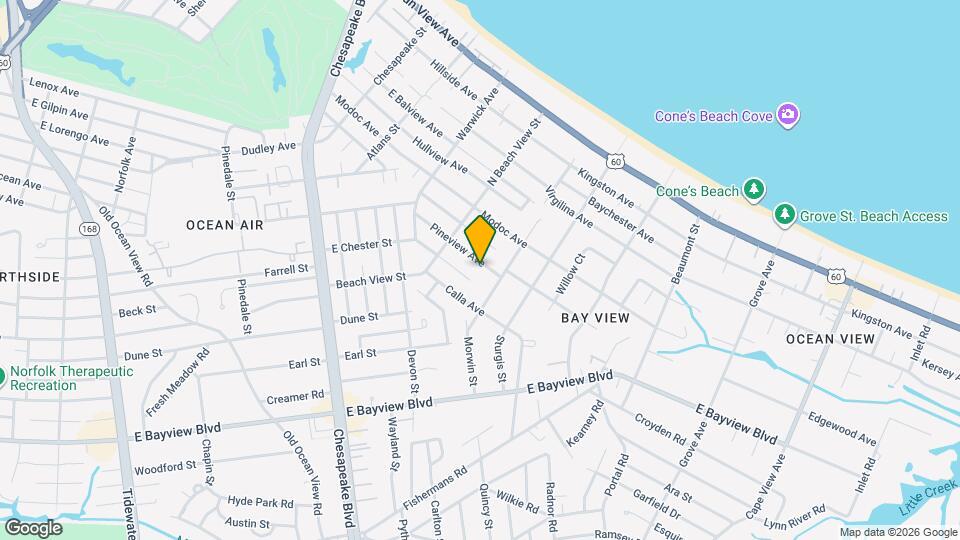 1329 Pineview Ave Map and Location Details