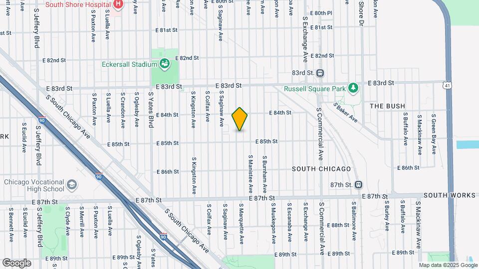 8445 S Marquette Ave, Unit 2 Mapa y Detalles de la Ubicación