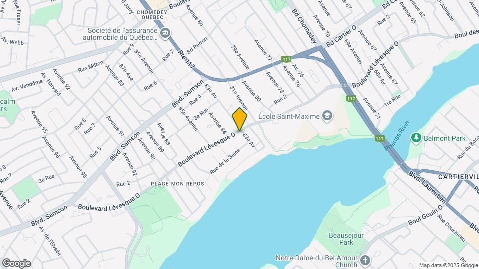 3900 Lévesque Boul O Map and Location Details