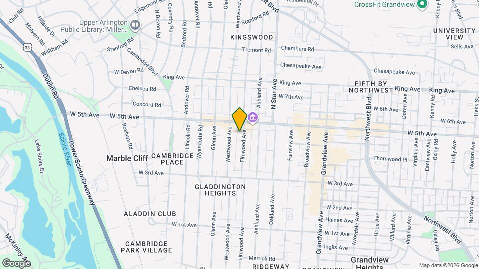 1533 Elmwood Ave Map and Location Details