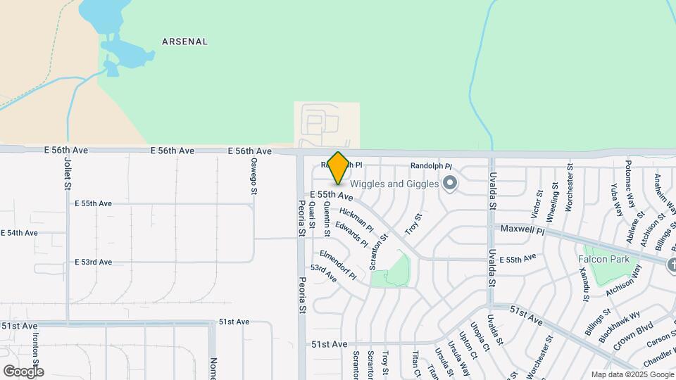 12345 E 55th Ave Map and Location Details