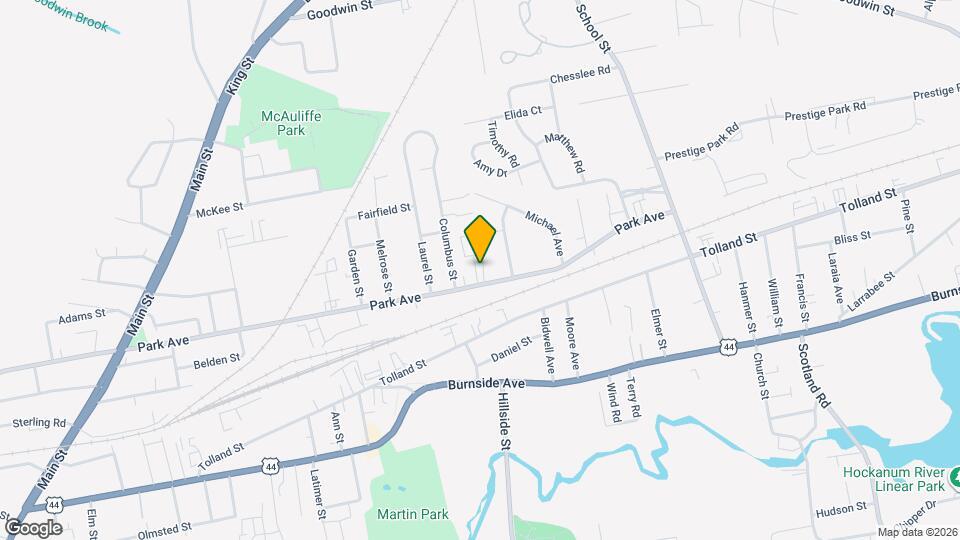 334 Park Ave, Unit C Map and Location Details