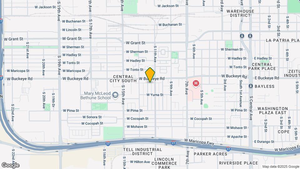 1217 S 12th Ave Map and Location Details