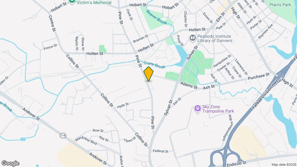 168 Pine St Map and Location Details