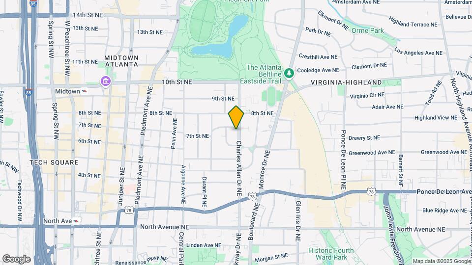 858 Charles Allen Dr Map and Location Details