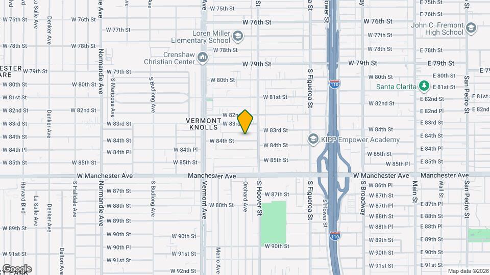 833 W 84th St Map and Location Details