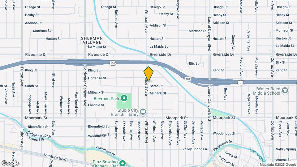 12455 Sarah St Map and Location Details