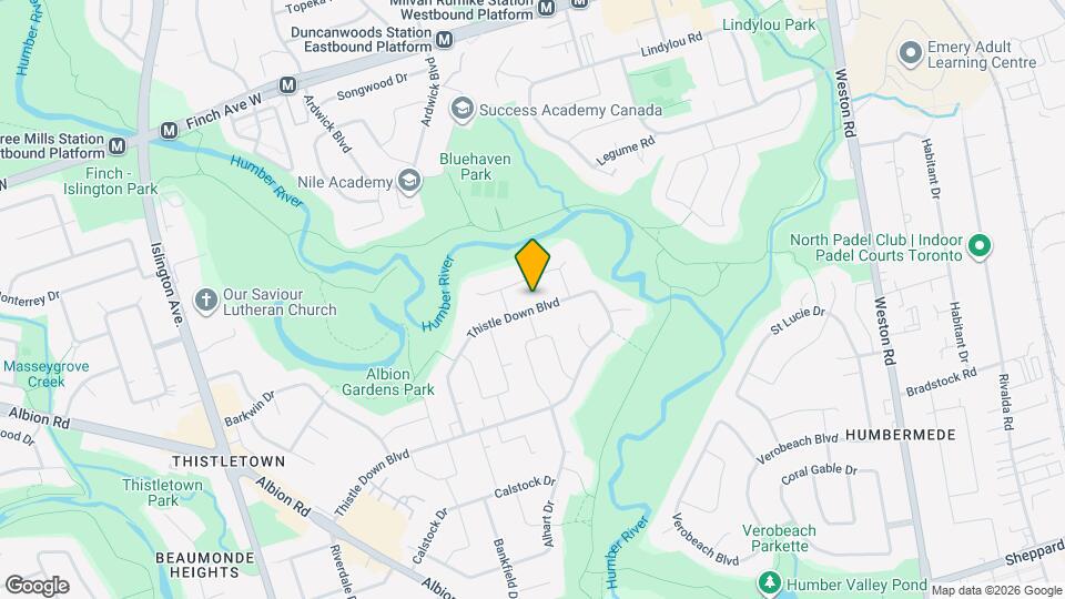 213 Thistle Down Blvd Map and Location Details