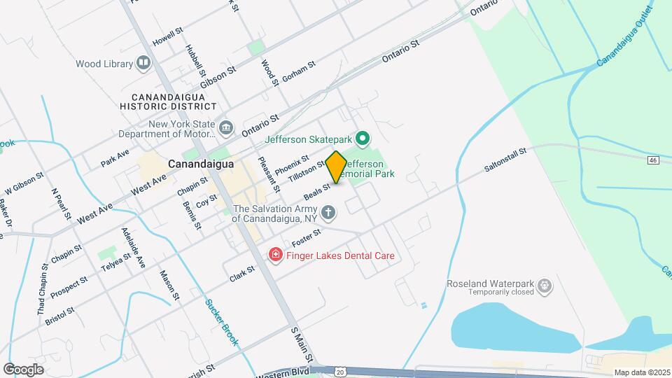 121 Beals St Map and Location Details