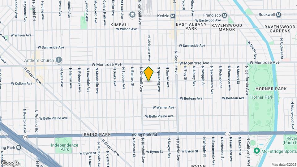 3337 W Cullom Ave Mapa y Detalles de la Ubicación