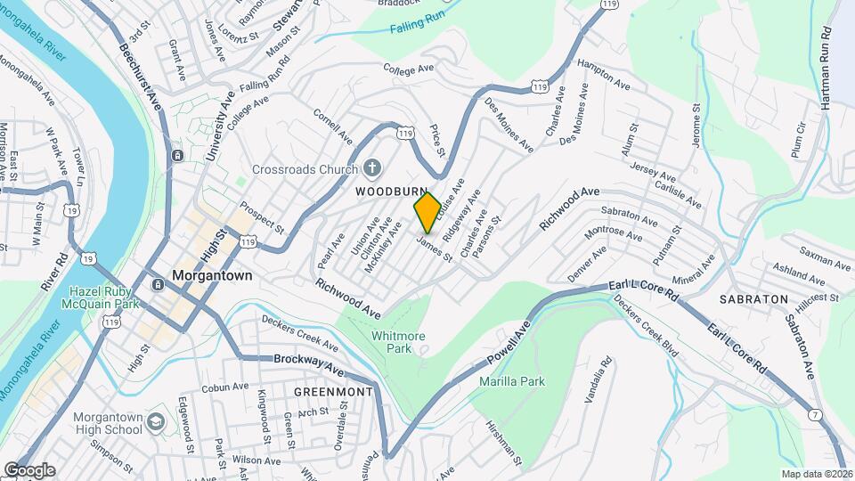 727 James St Map and Location Details