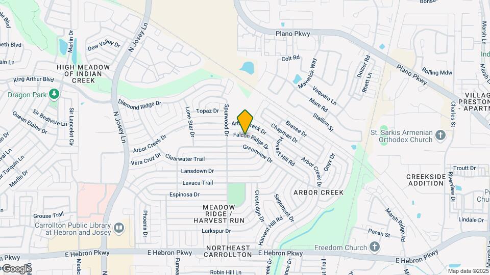 2118 Falcon Ridge Dr Map and Location Details