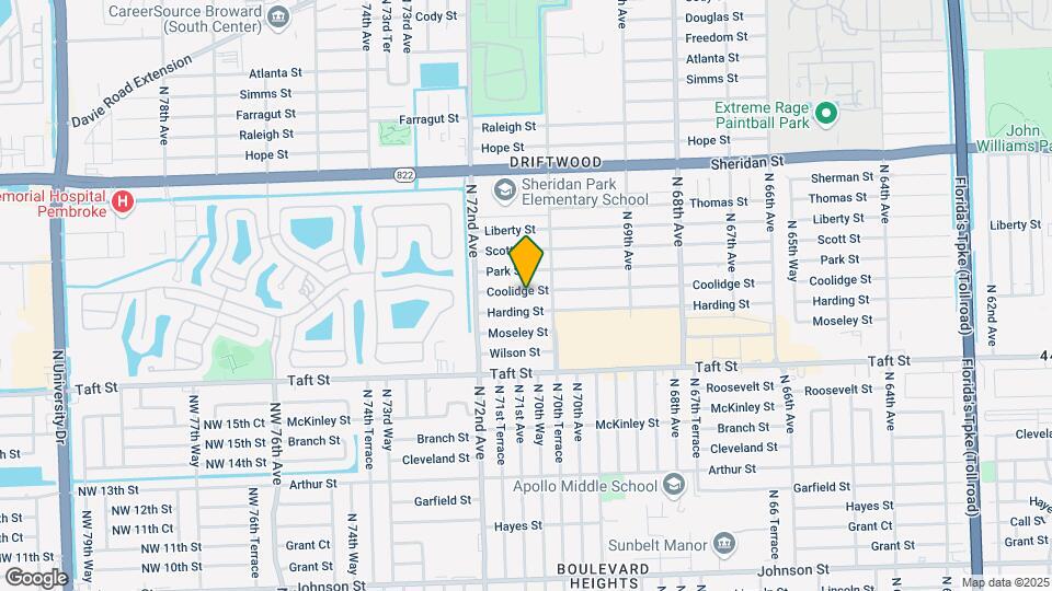 7100 Coolidge St Map and Location Details