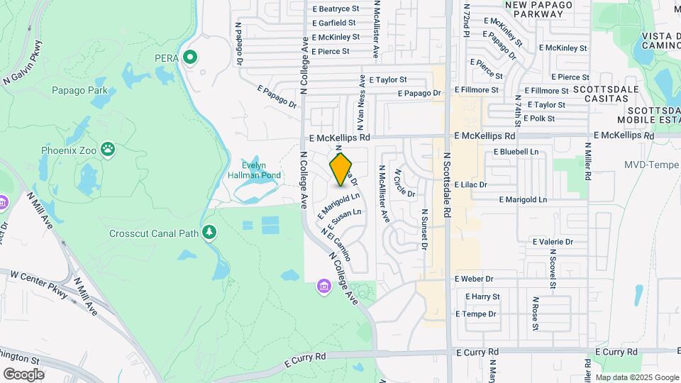 1644 N Ventura Ln Map and Location Details