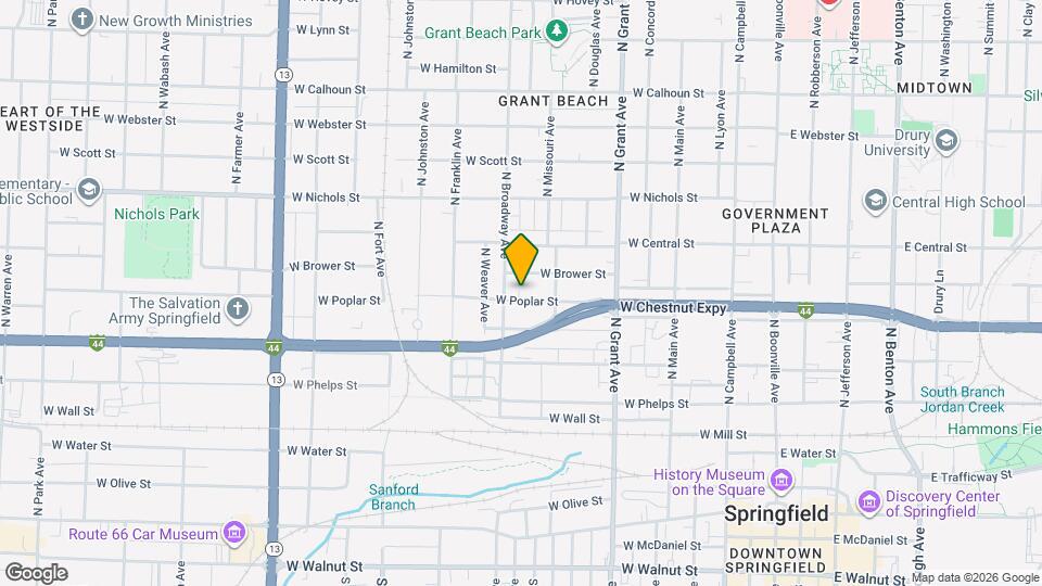 935 W Poplar St, Unit A Map and Location Details