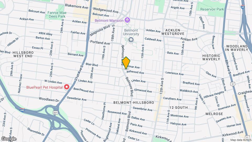 2120 Belmont Blvd Map and Location Details