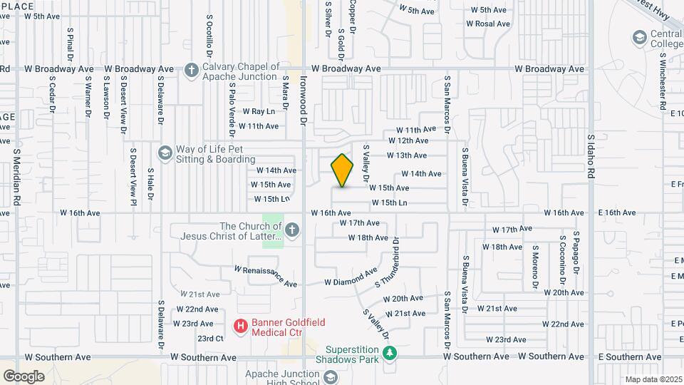 1409 W 15th Ave Map and Location Details