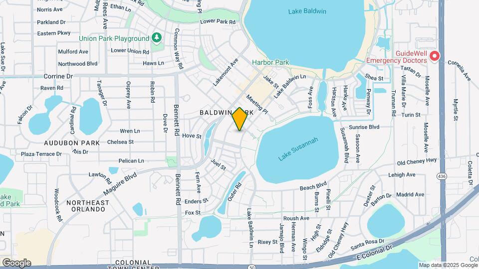 1140 Lake Baldwin Ln Map and Location Details